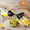 OilSync™ 2-in-1 glass oil sprayer and dispenser