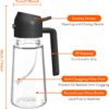 OilSync™ refillable glass oil dispenser with labelling design